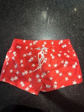 Hurley Red Star Drawstring Athletic Shorts